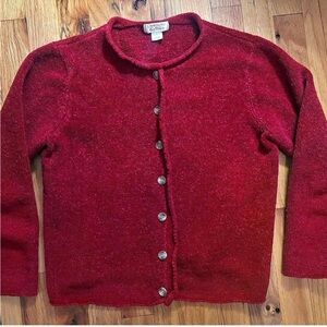 Christopher & Banks Rich Red Cardigan